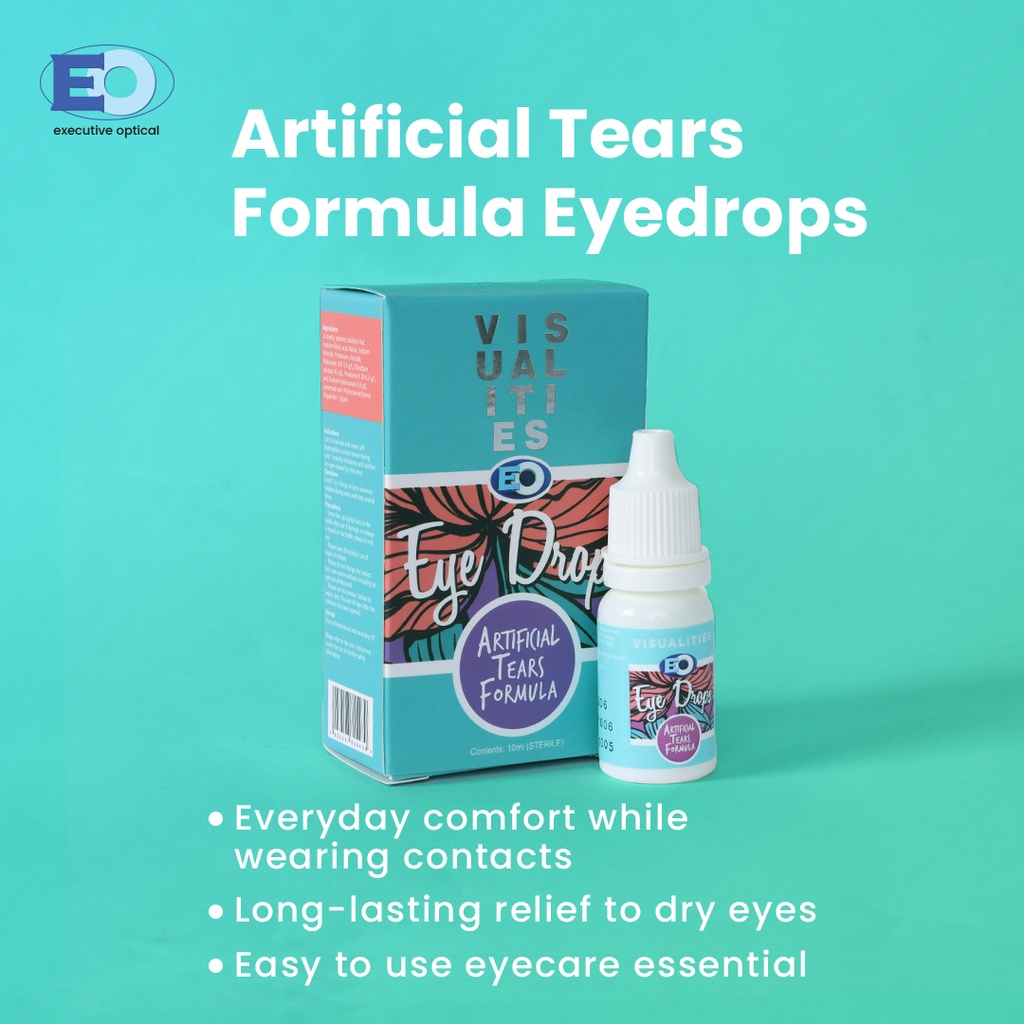 EO Visualities Artificial Tears Formula Eye Drops 10ml Shopee