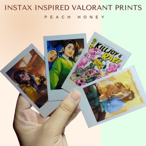 Valorant Instax Mini Inspired Photo Prints - Raze Killjoy Sage Jett ...