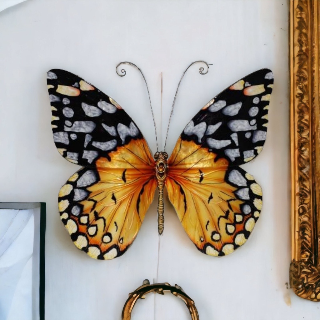 Butterfly Wall Decor Large 21 inches Yellow and Black Shopee Philippines