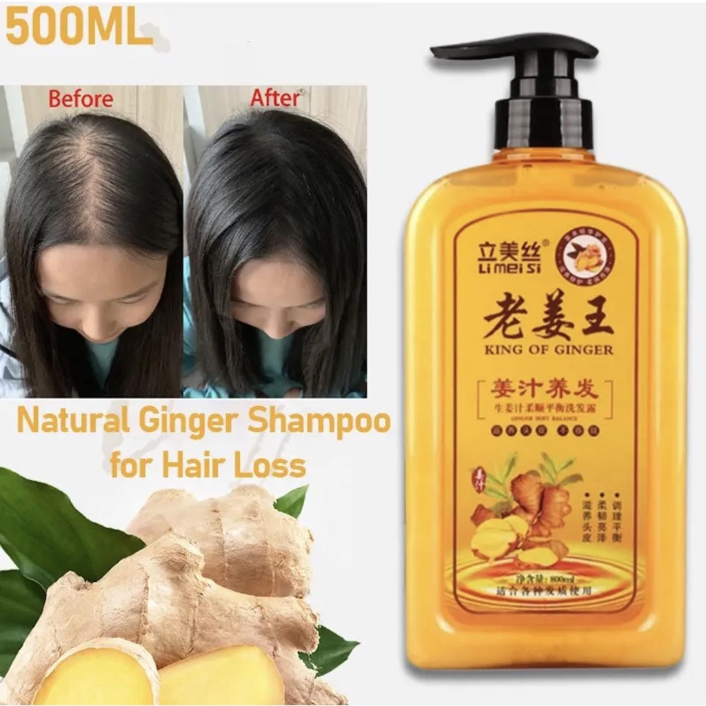 ZX HOMES Ginger Hair Shampoo Fast Regrowth Thick AntiHair Loss Anti