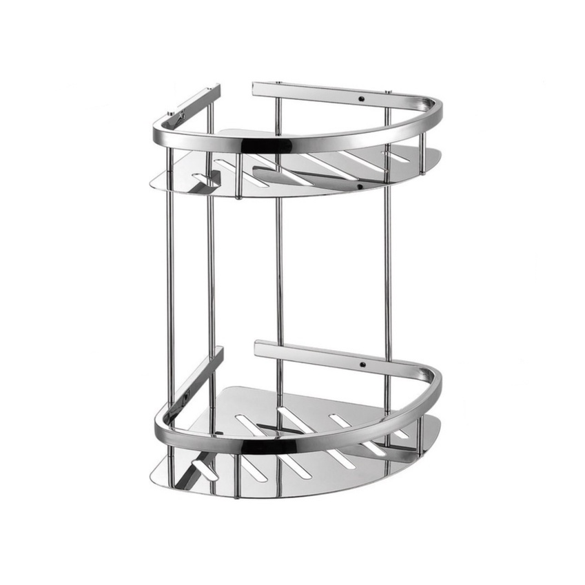 SUS304 Stainless Steel Bathroom/Kitchen Doublelayer Storage Rack