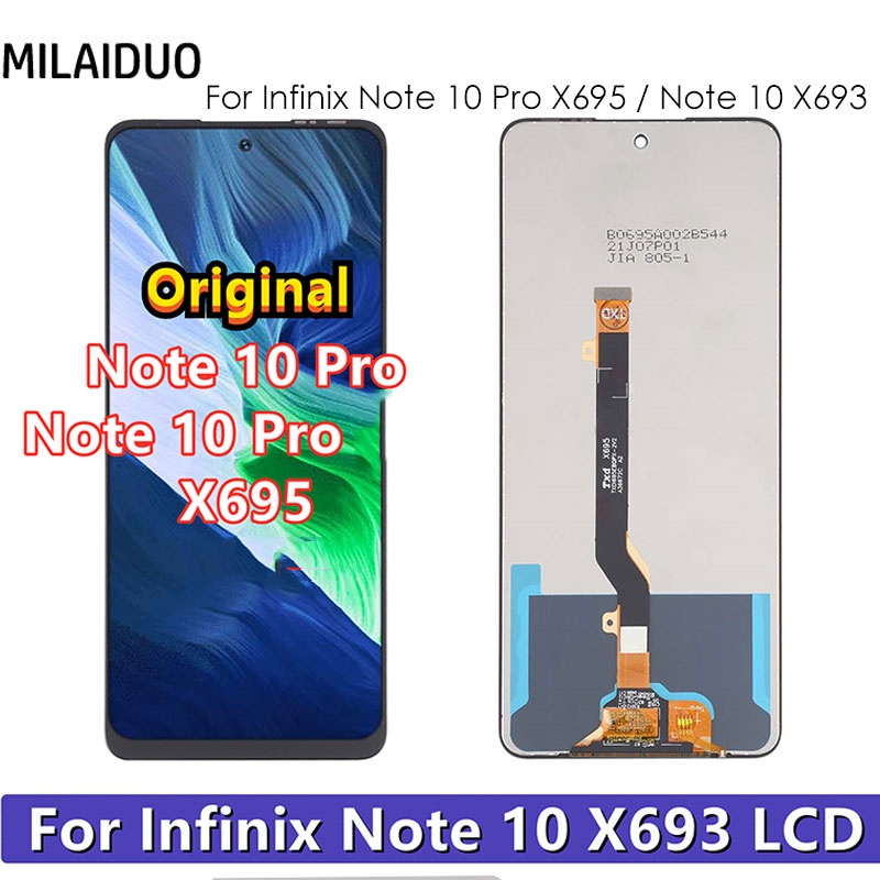 For Infinix Note 10 Pro X695 / Note 10 X693 LCD Display Touch Screen ...