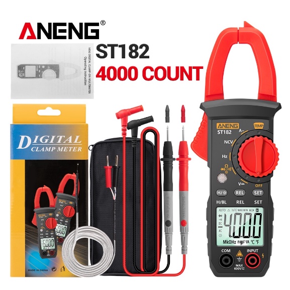 COD ANENG ST181/ST182 Digital Clamp Meter AC Current Multimeter DC/AC ...