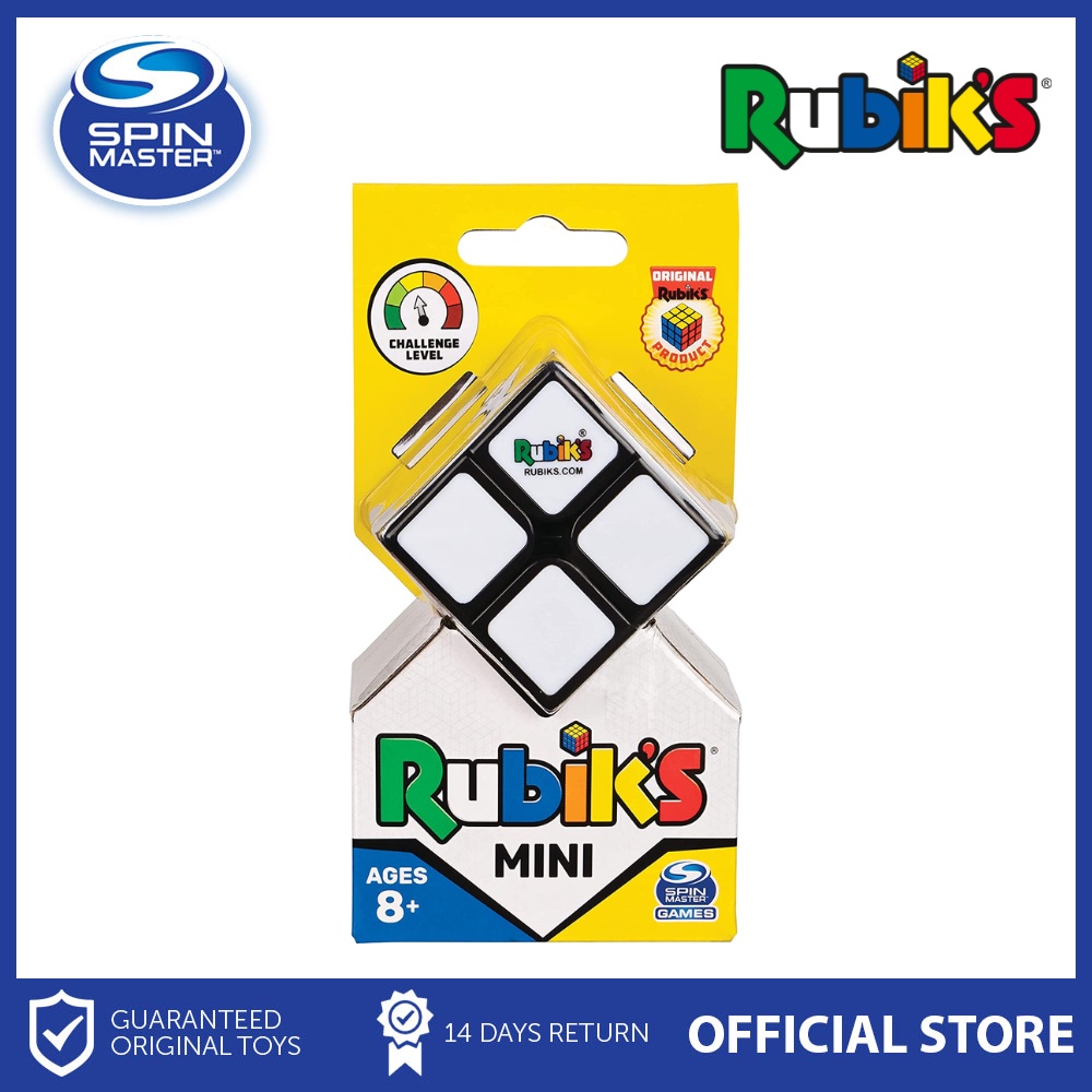 Spin Master Rubik's 2x2 Cube Original Pocket Size 2 Layer Colour ...