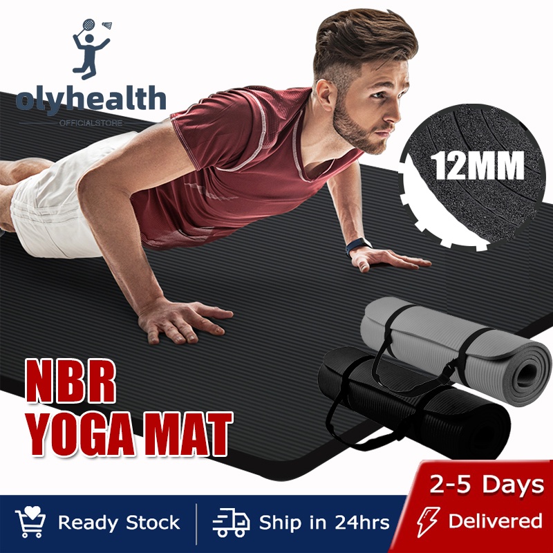12mm Extra Thick Yoga Mat Exercise Mat Workout Mat Yoga Matt For