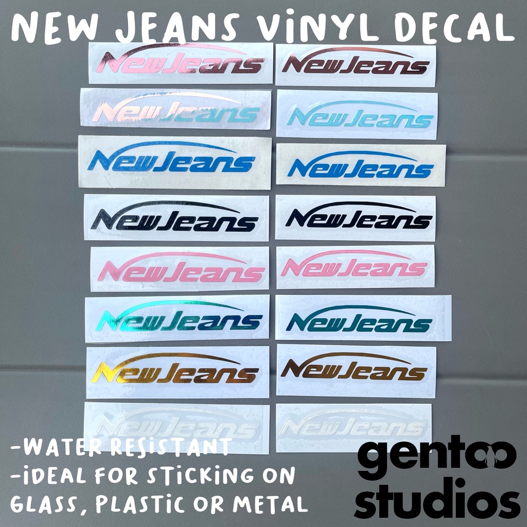 NewJeans Logo - Vinyl Decal Sticker - water resistant, high quality ...