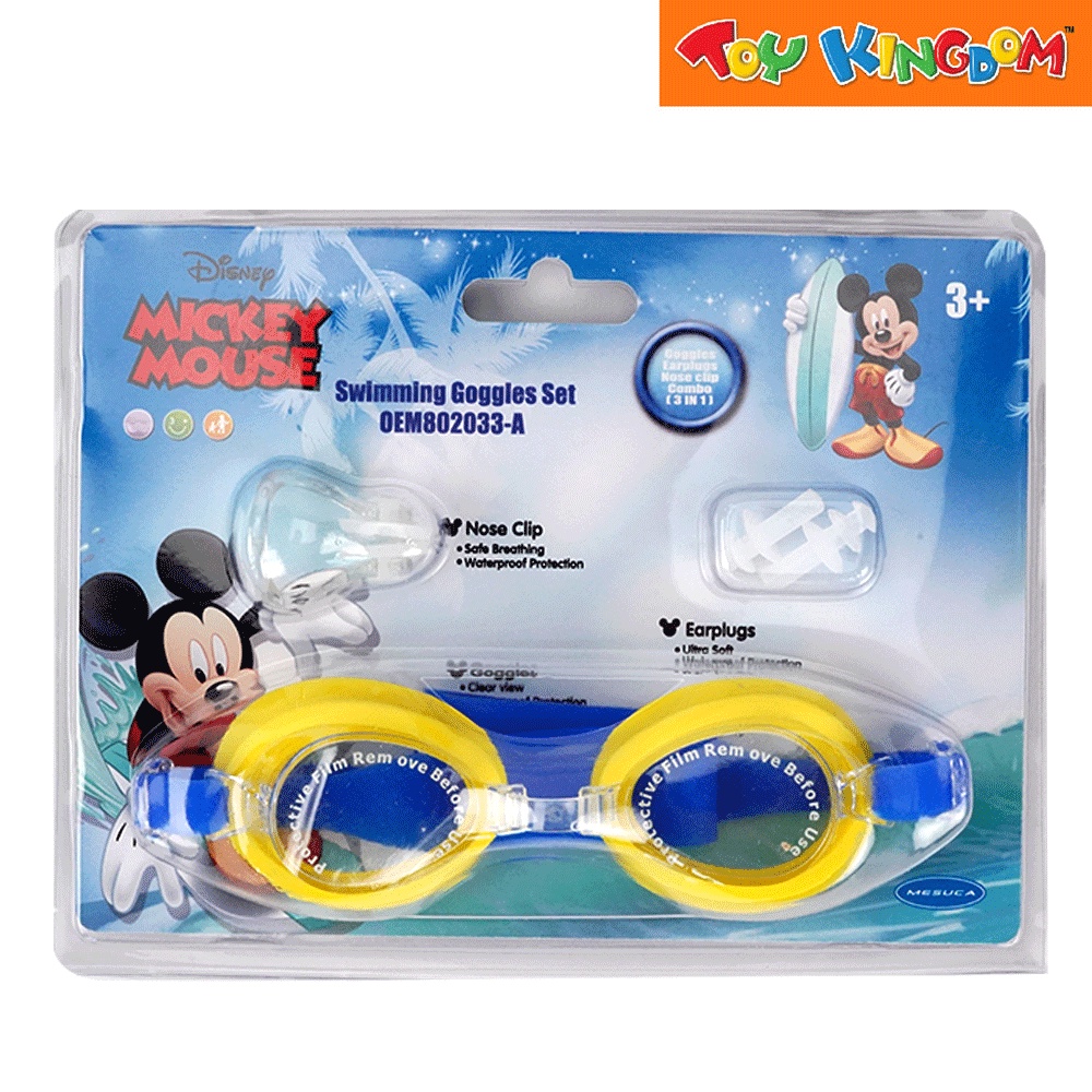 Disney Jr. Mickey Mouse Goggles with Nose Clip and Ear Plug | Shopee ...