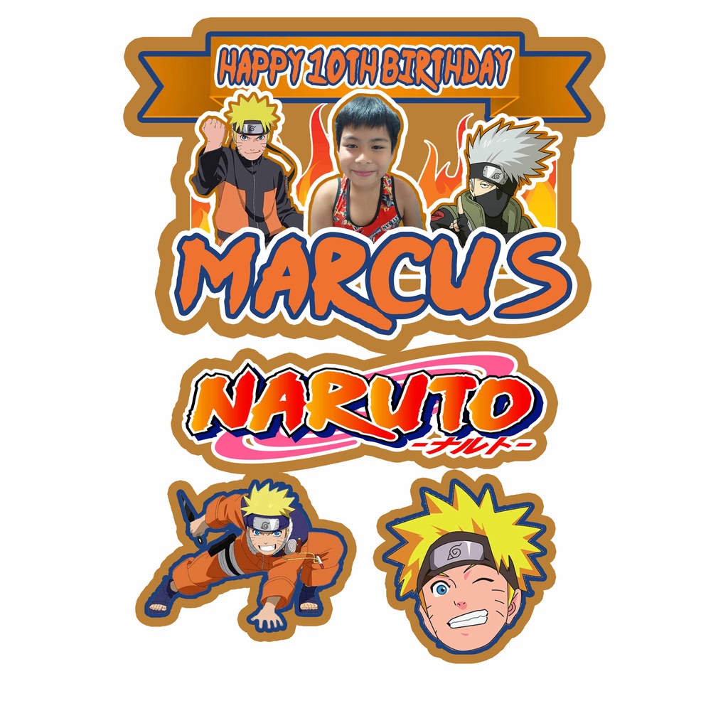 Customized NARUTO DESIGN2 Cake topper | Shopee Philippines