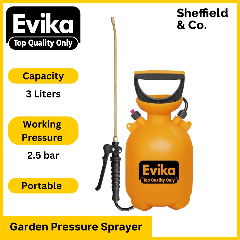 EVIKA Garden Range Pressure Sprayer, 3.0 Liters | Shopee Philippines