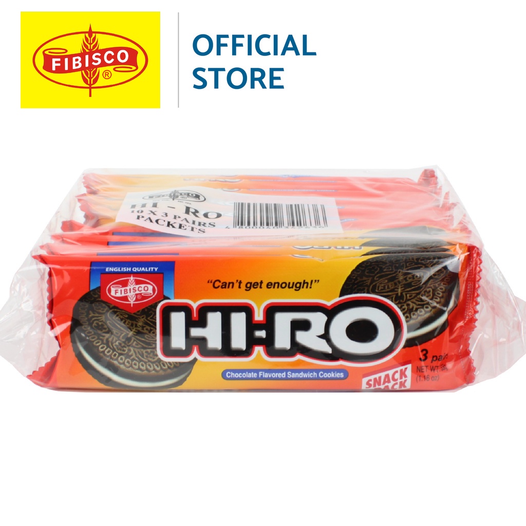 FIBISCO HIRO Sandwich Cookies - 33g x 10 Packets | Shopee Philippines