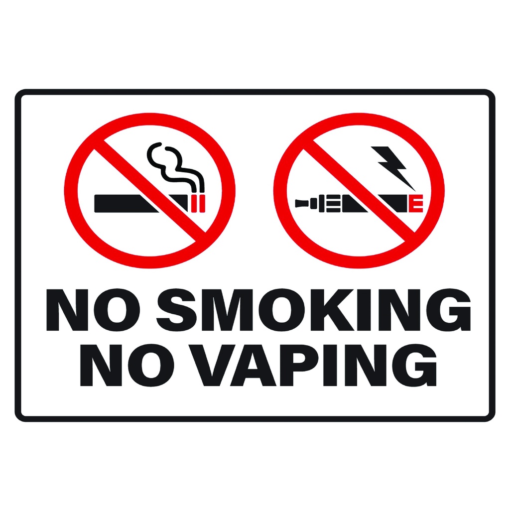 No Smoking /Bawal Manigarilyo Signage laminated A4 size | Shopee ...