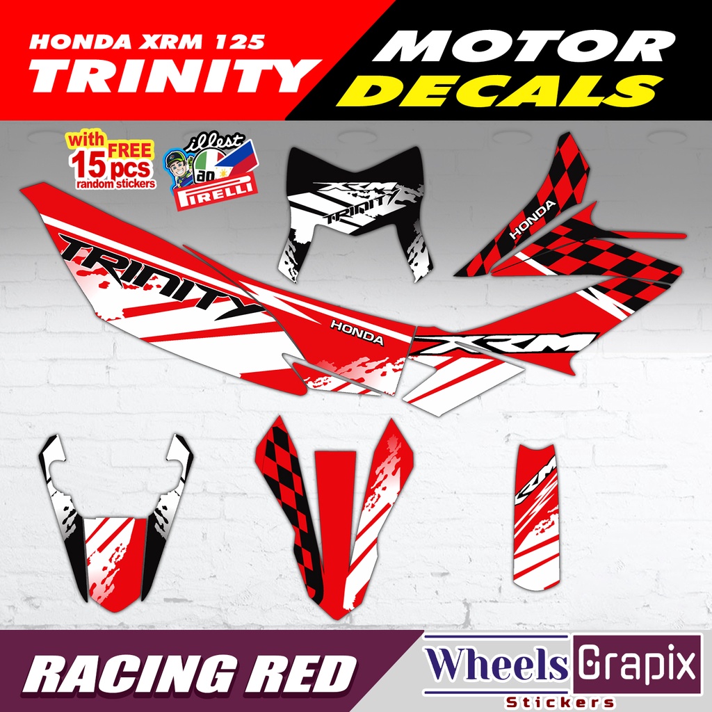 Honda XRM 125 Trinity Full Body Decals Sticker | Shopee Philippines