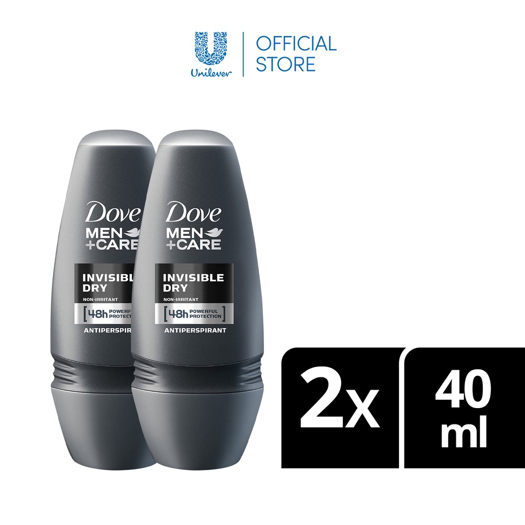 Dove Mencare Roll On Deodorant Invisible Dry 40ml X2 Shopee Philippines