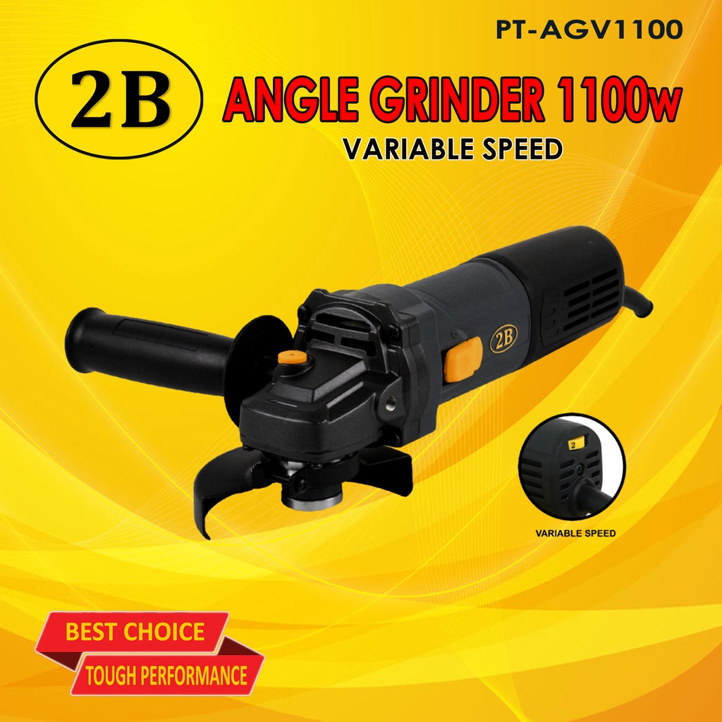 2B ANGLE GRINDER 1100w VARIABLE SPEED (POWERTOOLS) Shopee Philippines