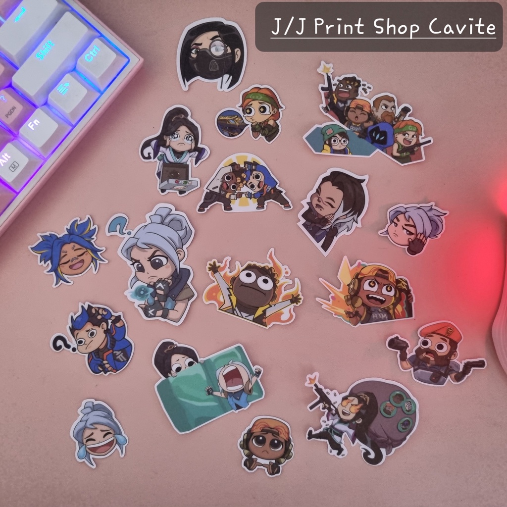 [COD] Valorant InGame Sprays Waterproof Vinyl Sticker Set 1 Shopee