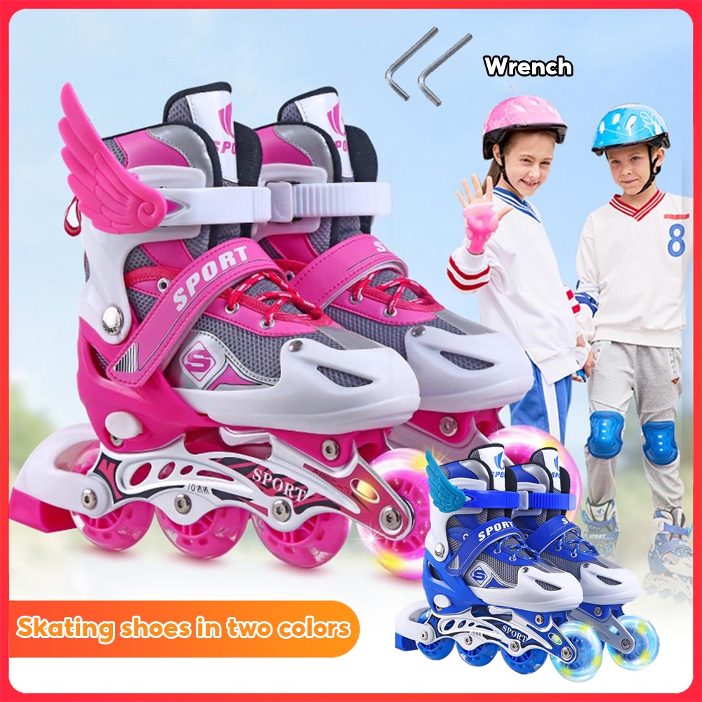 Roller Skates Adjustable Skating Shoes for Kids Roller Skating Shoes ...