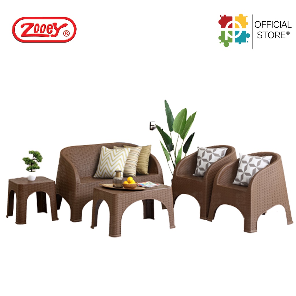 Zooey Plastic Rattan Sala Set Rattan Sala Set Price