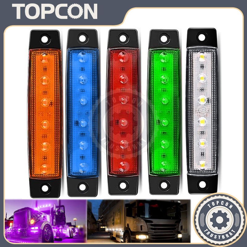 6 LED Amber truck side light, Trailer Marker Lights, Led Marker Lights