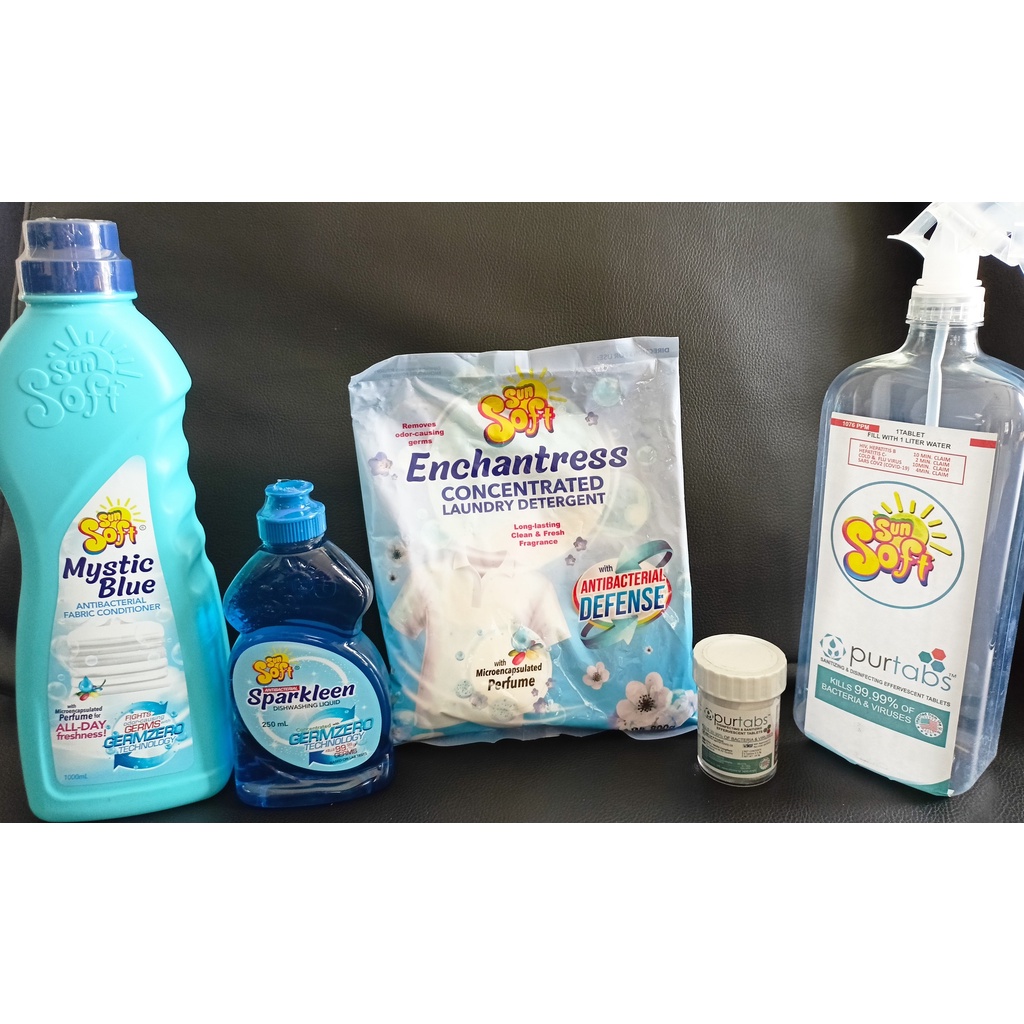 PSS Sunsoft Laundry Detergent Fabric Conditioner Dishwashing Liquid