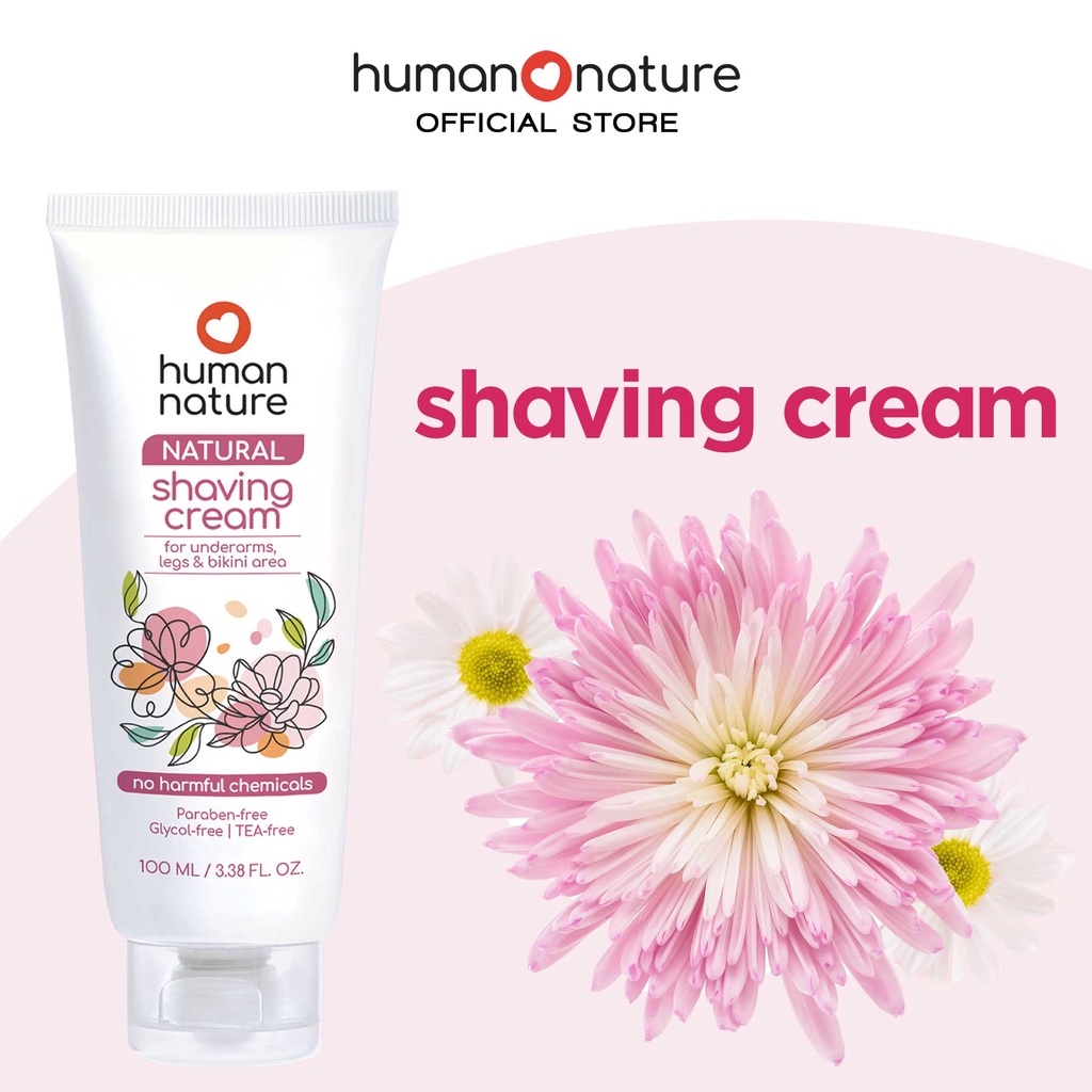 Human Nature Natural Shaving Cream For Women 100ml Shopee Philippines