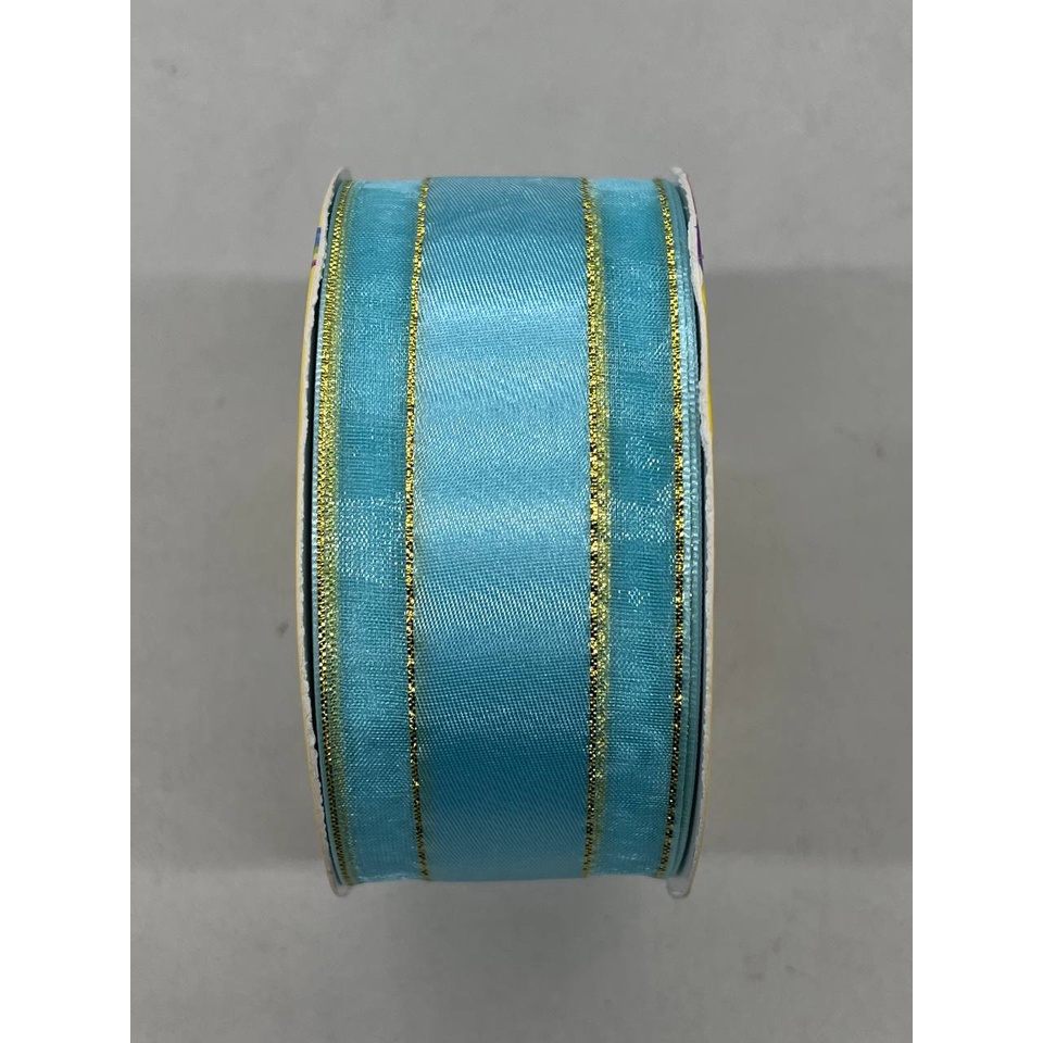 1.5 inch AN052 Organza Ribbon with middle satin (33 yards per roll ...