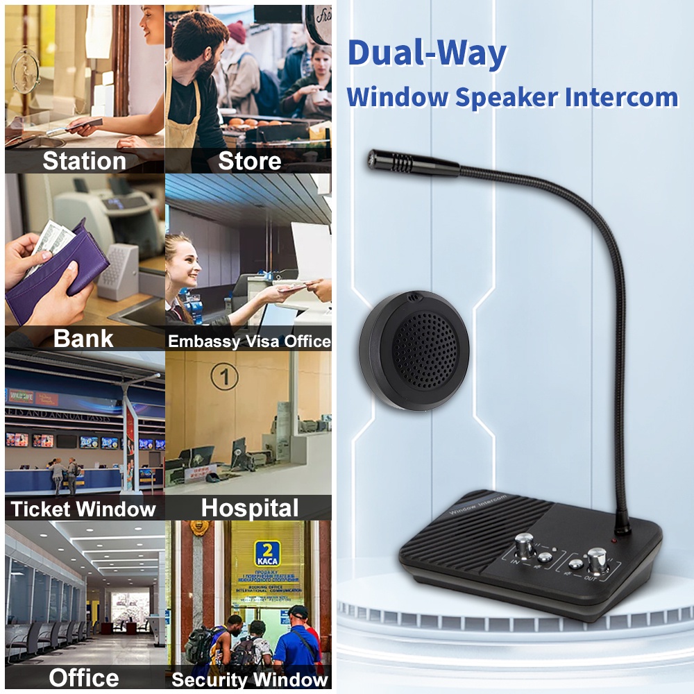 Window speaker Wireless Two Way Speaker Mic and Dual Way