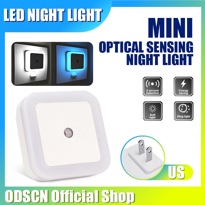 ODSCN Auto Light Sensor Light Sleeping Night Light Lamp Night LED Smart