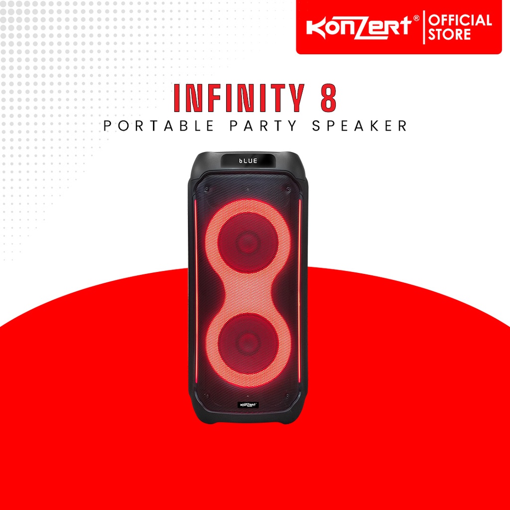 Konzert INFINITY 8 PORTABLE PARTY SPEAKER | Shopee Philippines