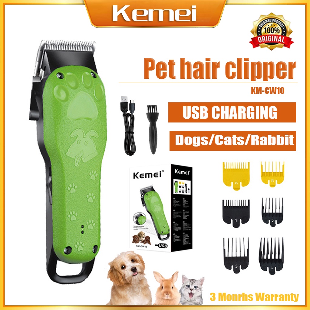 Kemei Pets Hair Clippers Professional Pet Grooming Haircut Trimmer
