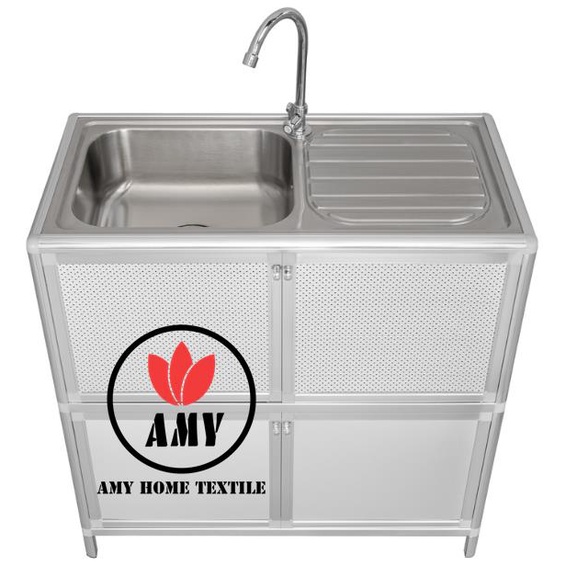 Lababo Stainless Steel Kitchen Sink Complete SET with Drain Faucet and