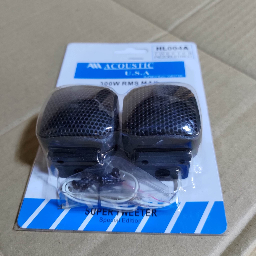 HL004 Small Piezo Tweeter w/ Stand Blister Pack (sold as PAIR/2pcs ...