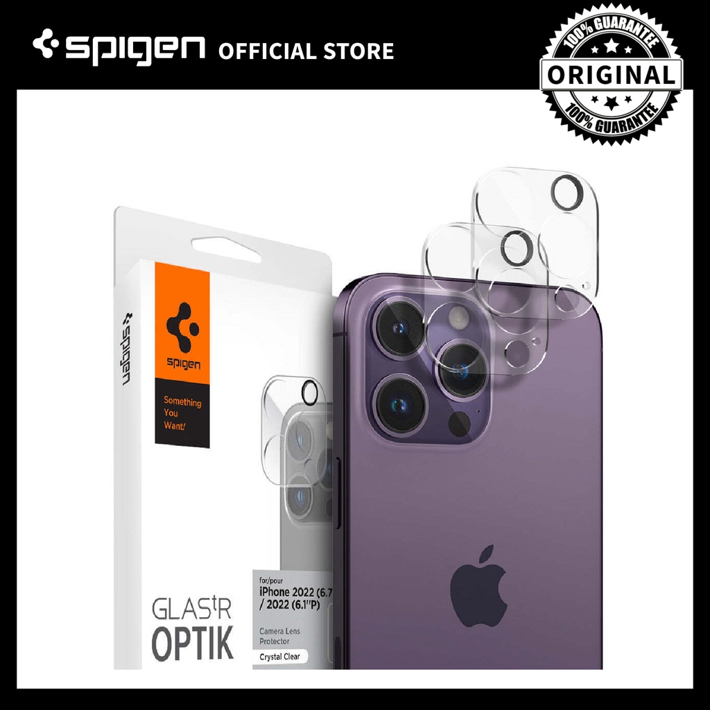 Spigen Glas.tR Optik(2 Pack) for iPhone 16 Pro Max/16 Pro/iPhone 15 Pro ...