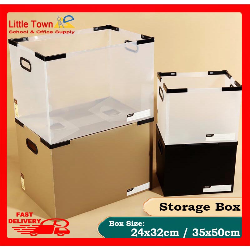 Small size 24x32cm collapsible storage box office desktop books ...