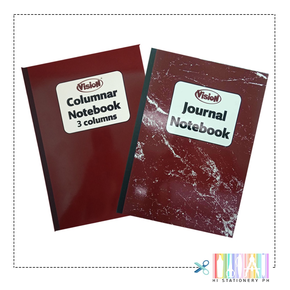 VISION Columnar Notebook Journal.3 Columns Shopee Philippines
