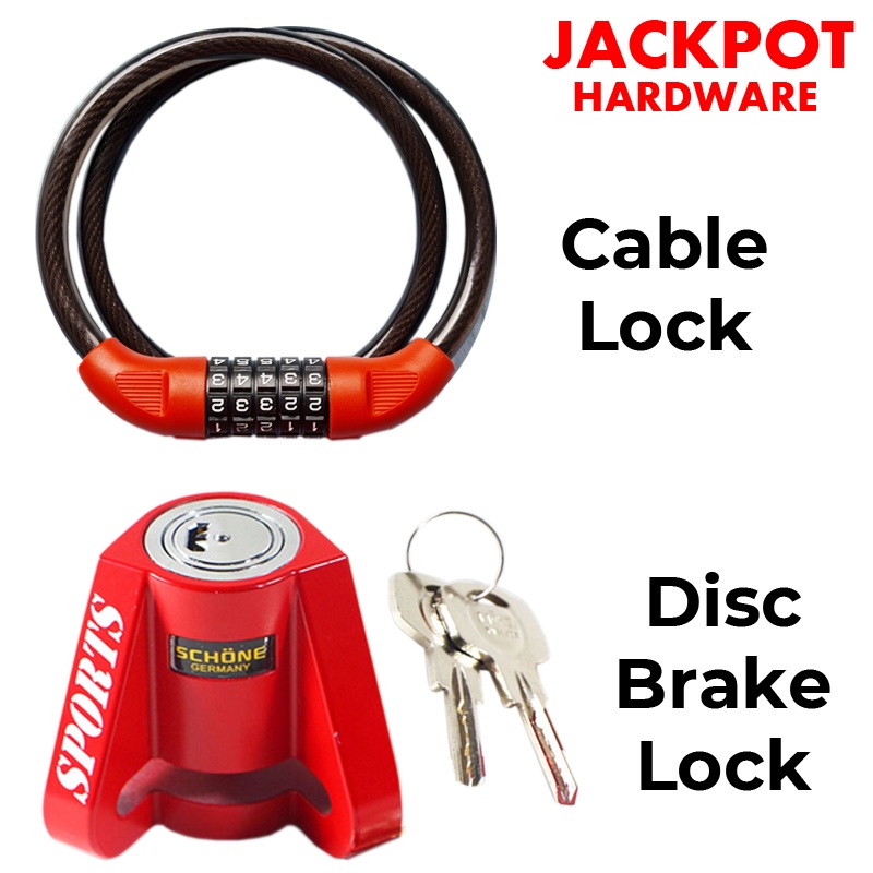 Heavy duty cable lock motorcycle deals