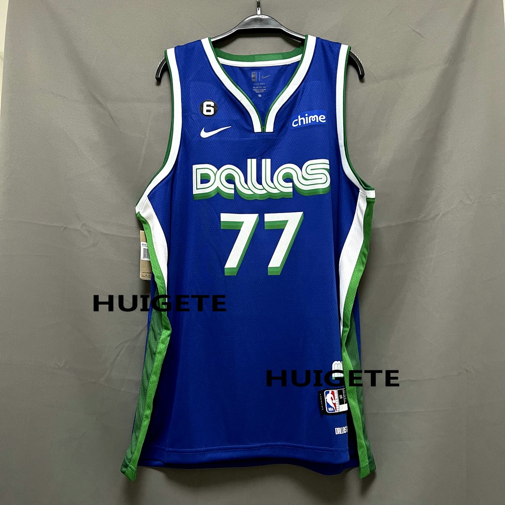 High Quality】2019-20 Men's New Original Dallas Mavericks #77 Luka Doncic  City Edition Jersey Swingman Heat-pressed