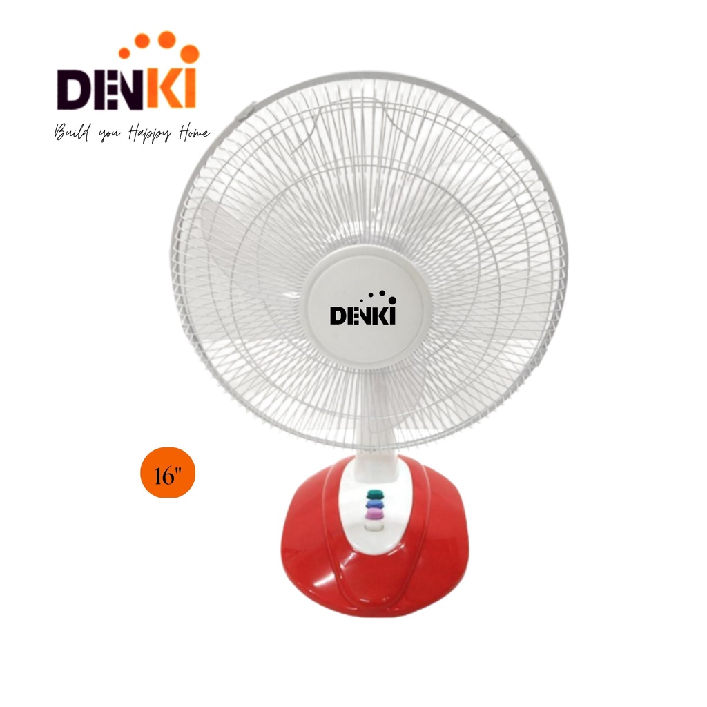 Denki Desk Fan 16 D(ASB)Red Shopee Philippines