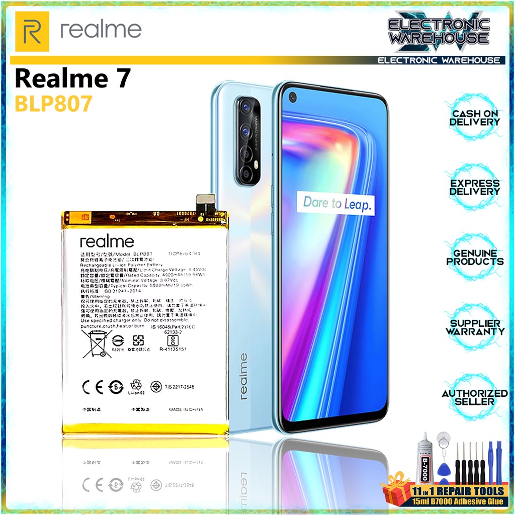 Battery for Realme 7 Model BLP807 | Shopee Philippines