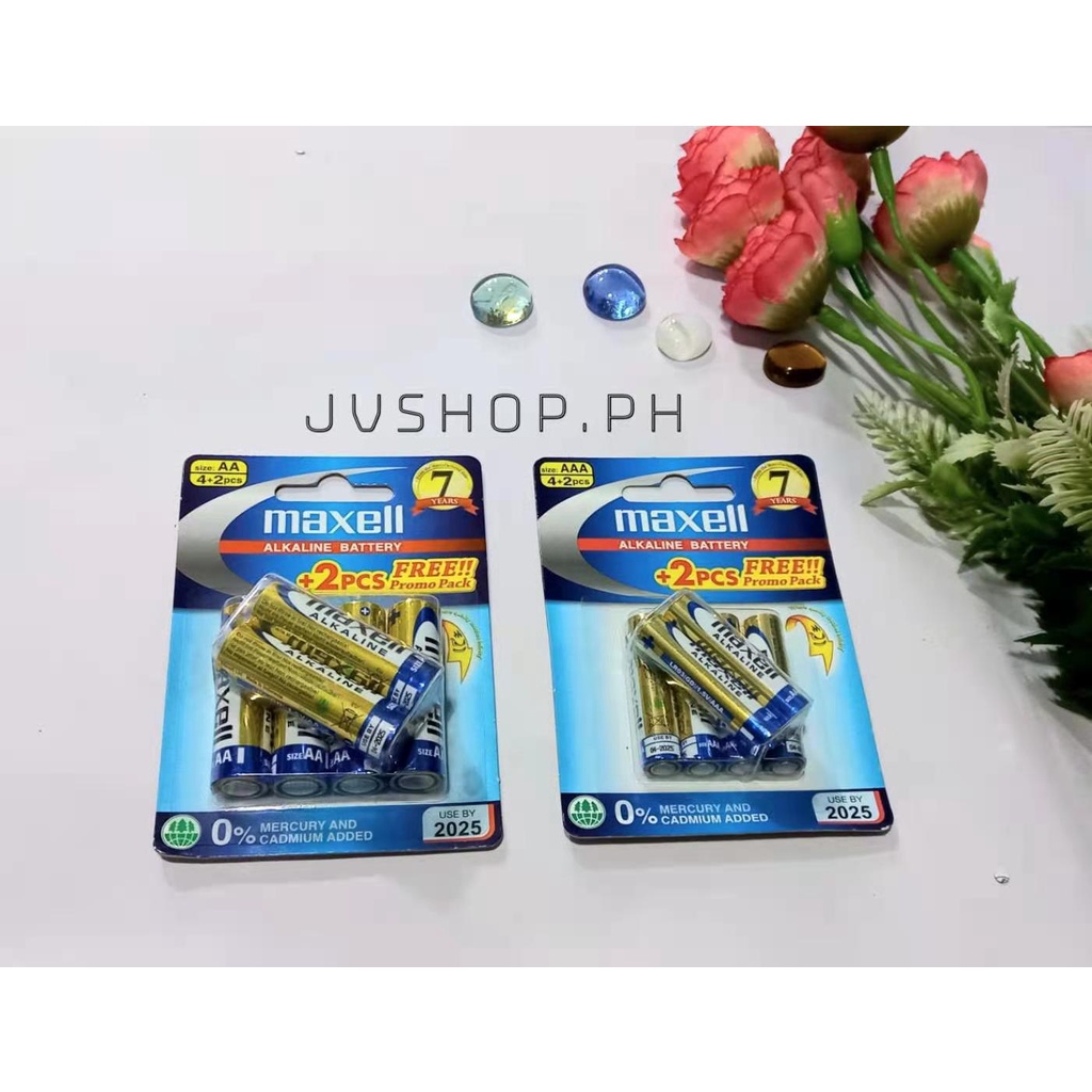 Aa Aaa Original Maxell Longer Lasting Alkaline Battery 6pcs Per Pack Shopee Philippines 2716