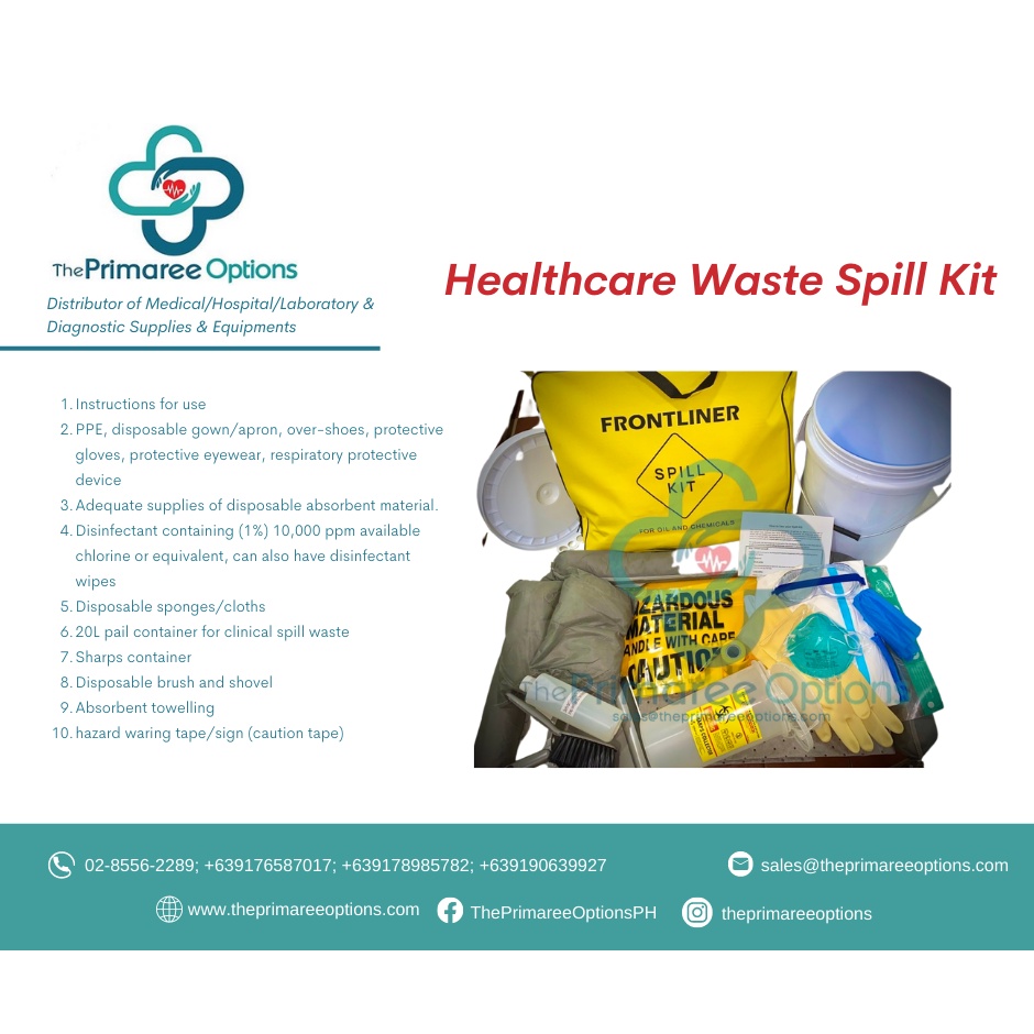 SPILL KITS COMPLETE SET BASED ON DOH STANDARD Shopee Philippines