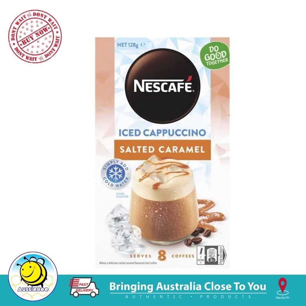 Nescafe Iced Cappuccino Salted Caramel (8 sachet) 128g (03/01/2024 ...