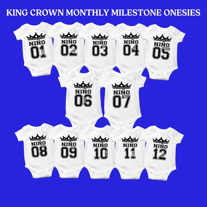 King Crown Design Monthly Milestone for your Baby Boy Shopee Philippines