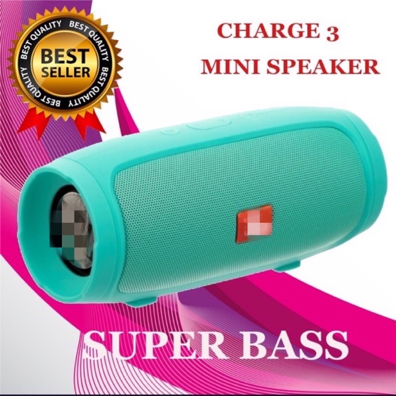 COD [Good quality] Super Bass Charge 3+ Mini Portable Bluetooth Speaker ...