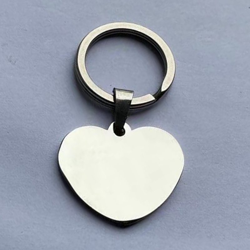 Personalized Custom heartshaped Photo Keychain Engrave Special Date