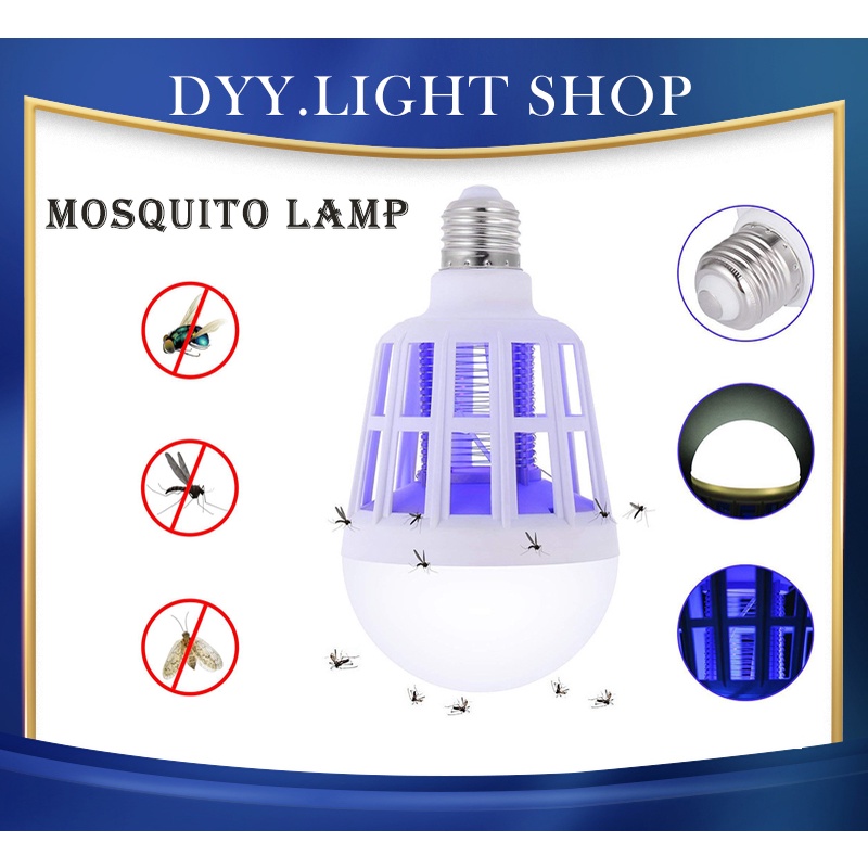 DYY ANTI MOSQUITO LAMP INSECT ZAPPER FLYING MOTHS KILLER LAMP LED