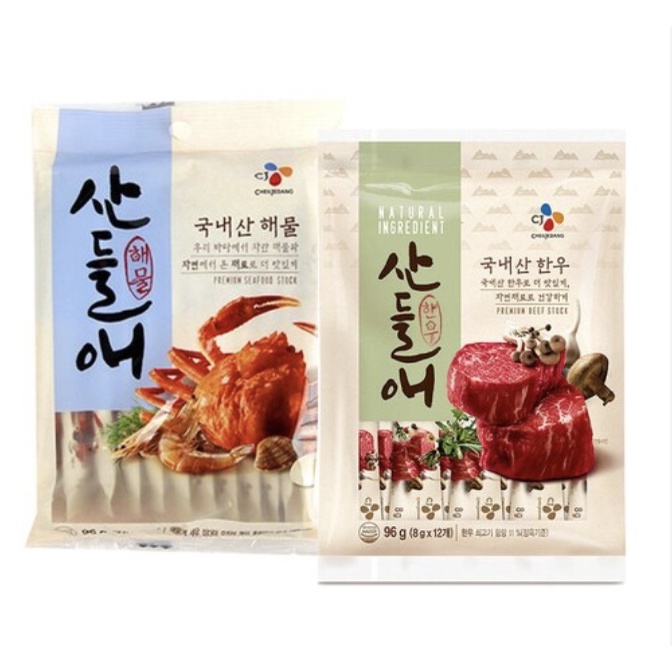 Cj Korea Beef Stock Seafood Stock Sachet Natural Ingredients Instant