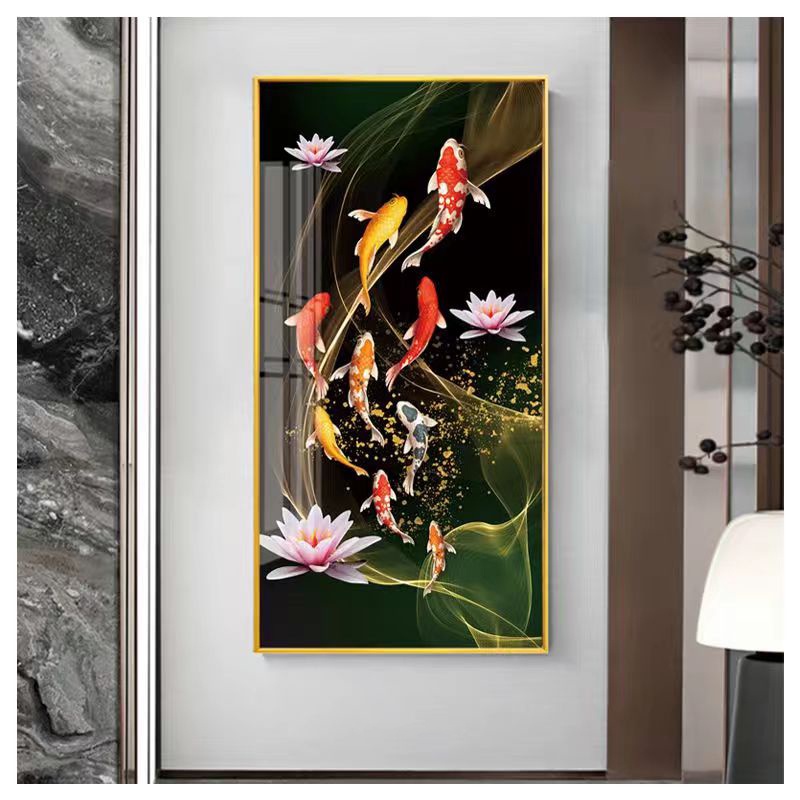 Himalaya Painting Decor Wall Painting With Aluminum Alloy Frame High 