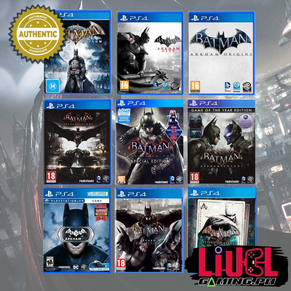 Batman PlayStation 4 PS4 Games Used (Good Condition)