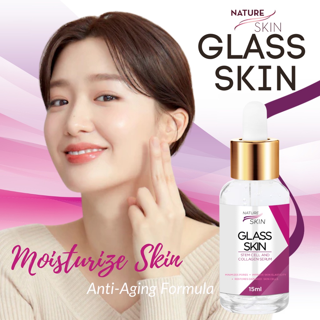 NATURE SKIN GLASS SKIN SERUM FOR OILY SKIN DRY SKIN MINIMIZING