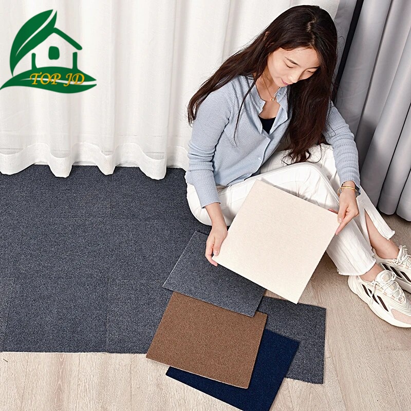 Self Adhesive Carpet Tiles DIY Carpet Floor Tiles Splicing carpet for